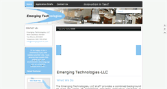 Desktop Screenshot of emergingtech-llc.com