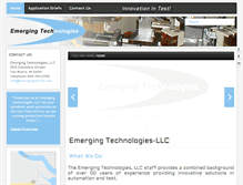 Tablet Screenshot of emergingtech-llc.com